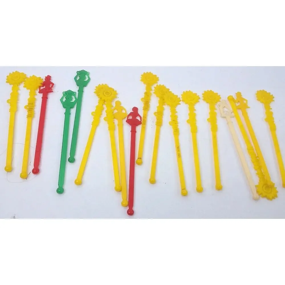 Vintage El San Juan Multicolor Swizzle Stirrers Set of 18